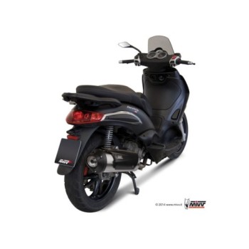 escape completo mivv 1x1 urban st steel piaggio beverly 250 beverly tourer 250 300