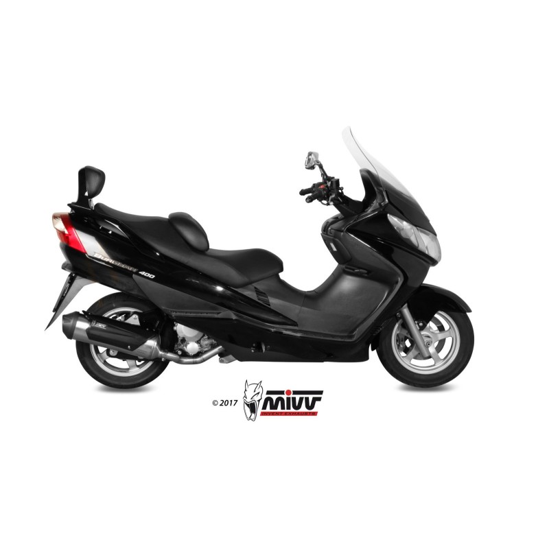 escape completo mivv 1x1 urban st steel suzuki burgman 250 burgman 400 2003 06
