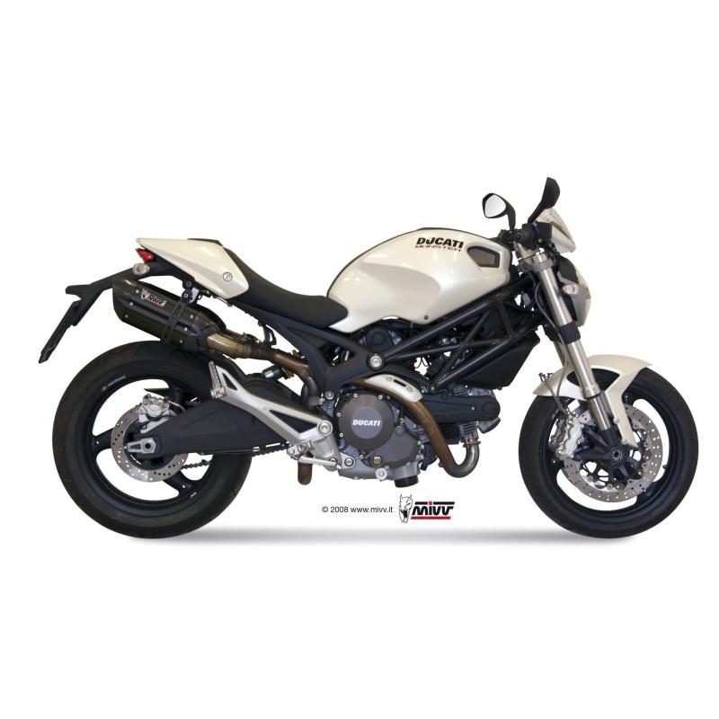 silenciosos mivvsuono acero negro carbon ducati monster 696 2008 14 d 023 l9