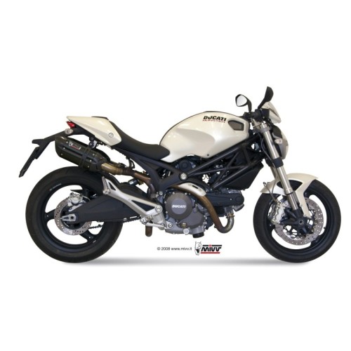 silenciosos mivvsuono acero negro carbon ducati monster 696 2008 14 d 023 l9