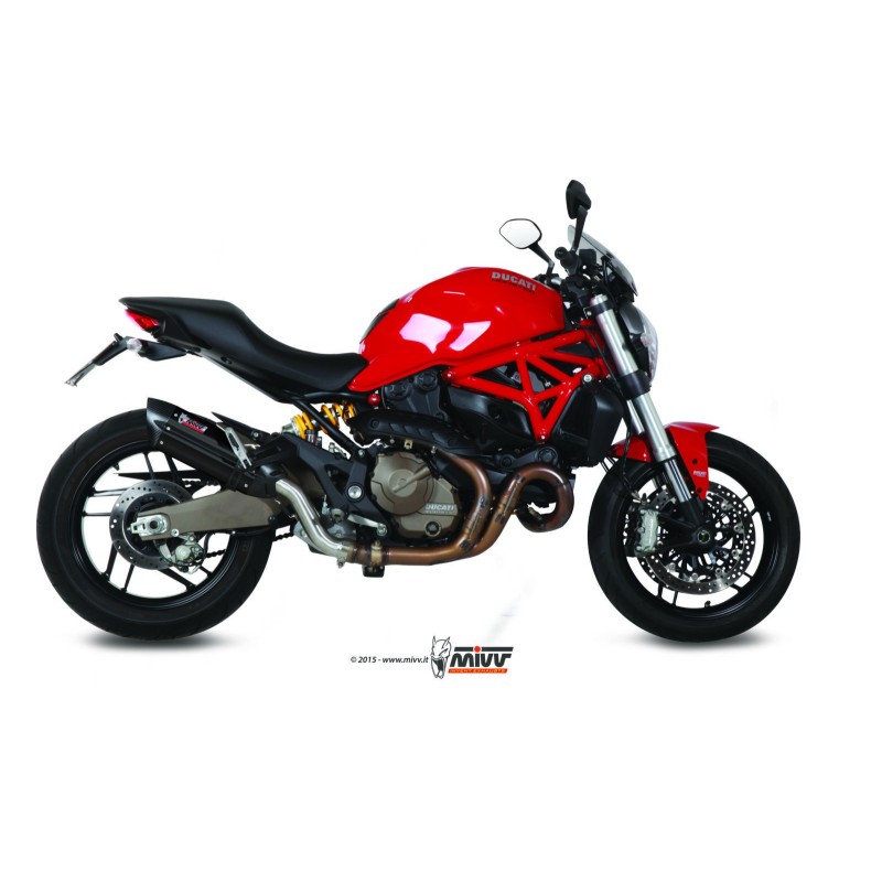 silencioso mivv suono acero negro carbon ducati monster 821 2014 17 d 030 l9