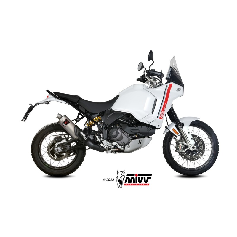 silencioso mivv dakar titanium ducati desert x 2022 25 d 053 ldkt