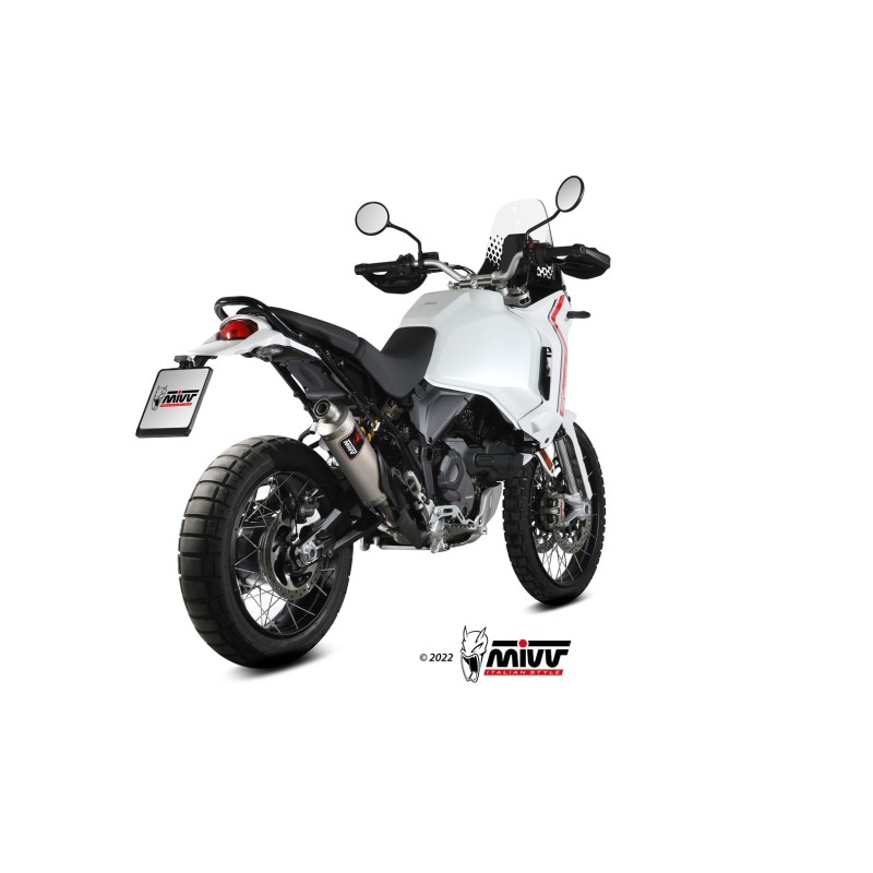 silencioso mivv dakar titanium ducati desert x 2022 25 d 053 ldkt