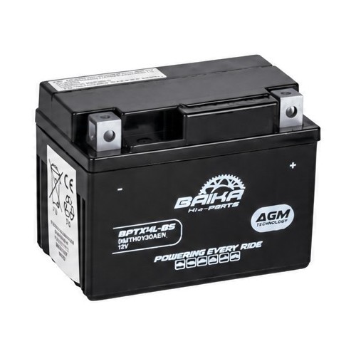 bateria moto sin mantenimiento precargada baika ytx4l bs