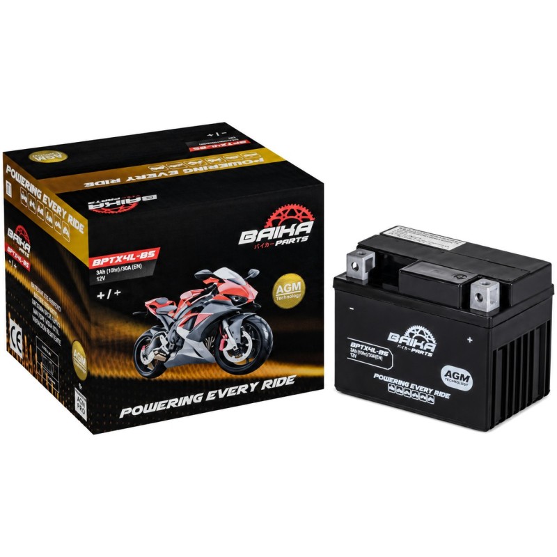 bateria moto sin mantenimiento precargada baika ytx4l bs