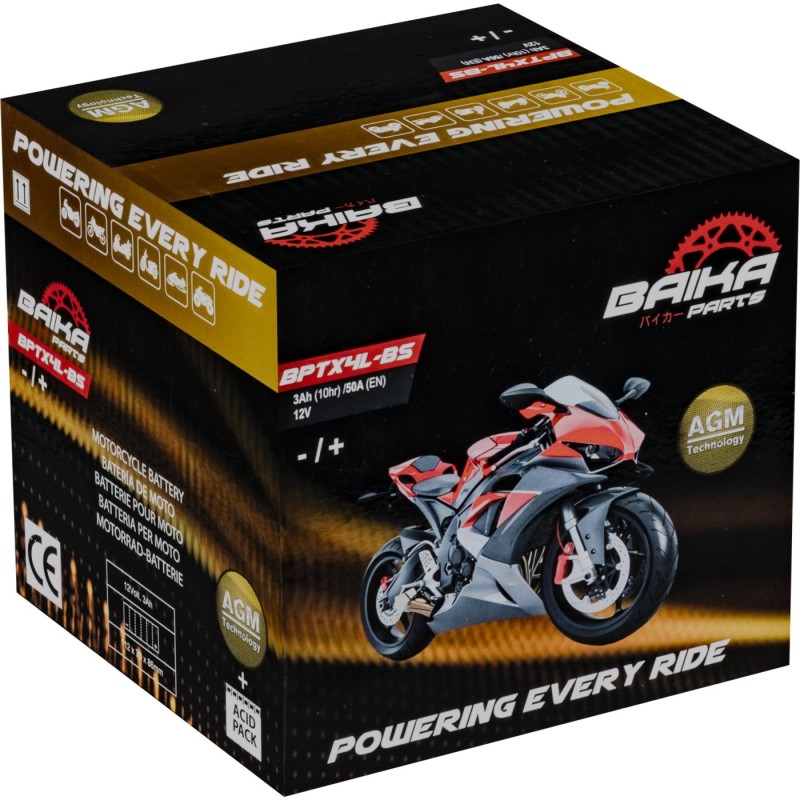 bateria moto sin mantenimiento precargada baika ytx4l bs