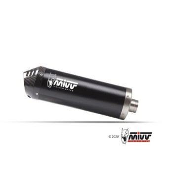 silencioso mivv oval black con tapa de carbono benelli leoncino 500 2017 25 e 002 lzc