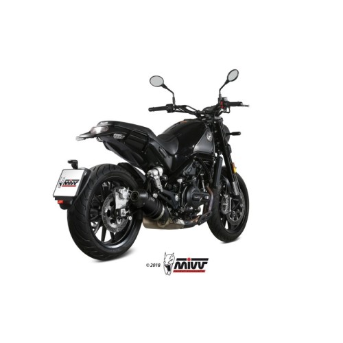 silencioso mivv oval black con tapa de carbono benelli leoncino 500 2017 25 e 002 lzc