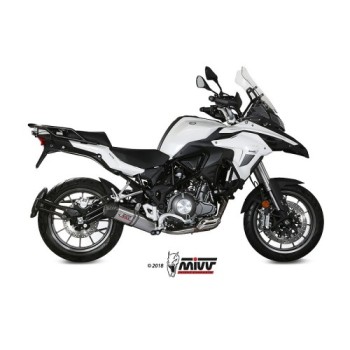 silencioso mivv oval titan c tapa carbono benelli trk 502 2017 24 e 003 l4c