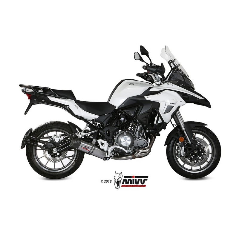 silencioso mivv oval titan c tapa carbono benelli trk 502 2017 24 e 003 l4c