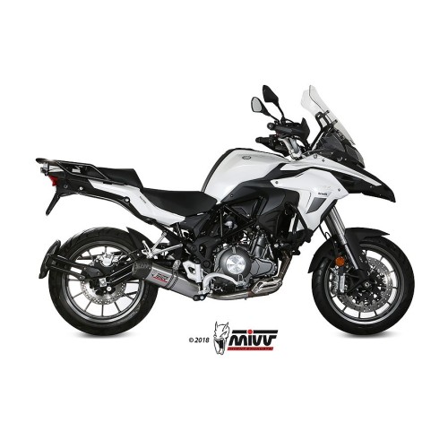 silencioso mivv oval titan c tapa carbono benelli trk 502 2017 24 e 003 l4c