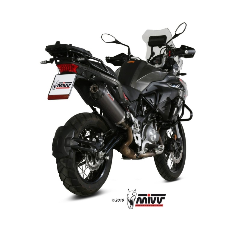 silencioso mivv oval carbono c tapa carbono benelli trk 502 x 2018 26 e 004 lec
