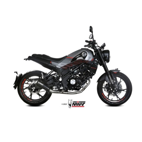 escape completo mivv 1x1 x m1 black benelli leoncino 125 2022 24 e 007 lc4b