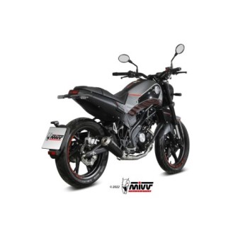 escape completo mivv 1x1 x m1 black benelli leoncino 125 2022 24 e 007 lc4b 2