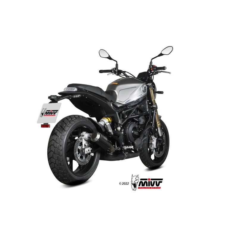 silencioso mivv mk3 carbono benelli leoncino 800 2022 24 e 008 sm3c