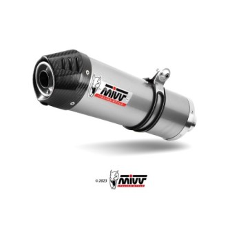 silencioso mivv oval st acero carbono benelli trk 702 x 2023 26 e 012 lx2c