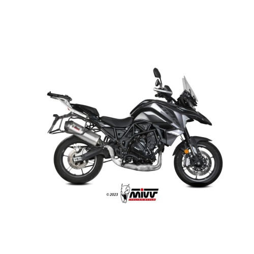 silencioso mivv oval st acero carbono benelli trk 702 x 2023 26 e 012 lx2c