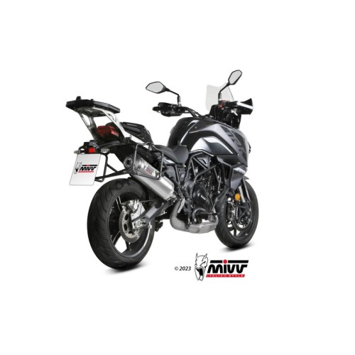 silencioso mivv oval st acero carbono benelli trk 702 x 2023 26 e 012 lx2c