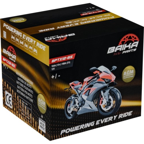 bateria de moto sin mantenimiento precargada baika ytx12 bs