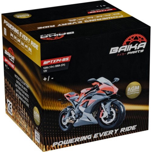 bateria de moto sin mantenimiento precargada baika ytx14 bs
