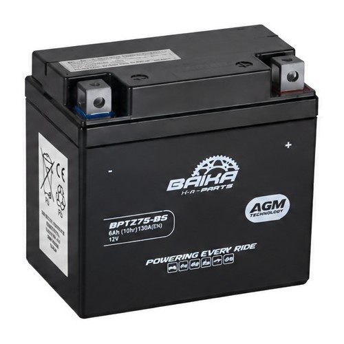 bateria de moto sin mantenimiento precargada baika ytz7s bs
