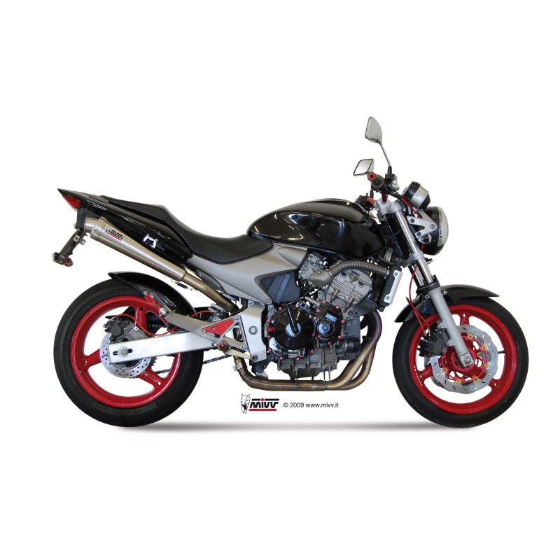 silencioso mivv x cone st acero honda hornet 600 2003 06 h 020 lc3