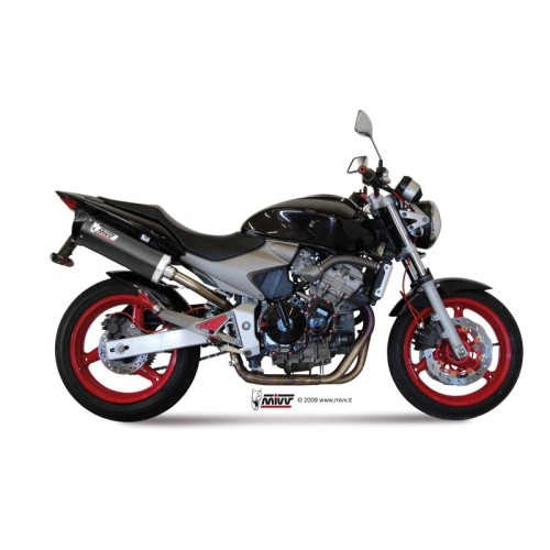 silencioso mivv oval carbono c tapa carbono honda hornet 600 2003 06 h 020 lec
