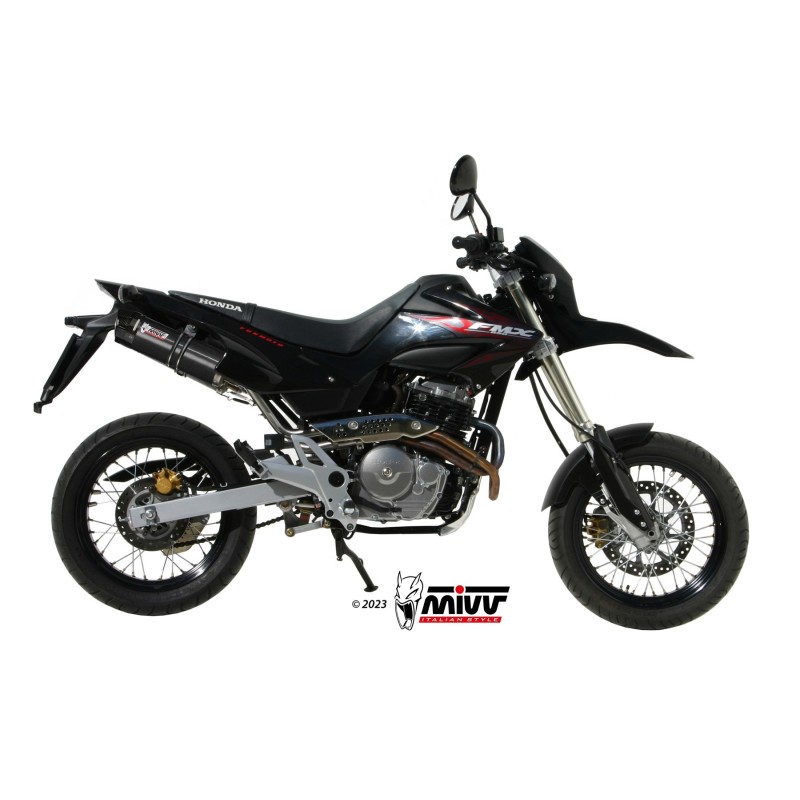 silenciosos mivvgp acero negro carbon honda fmx 650 2005 06 h 034 lxbc