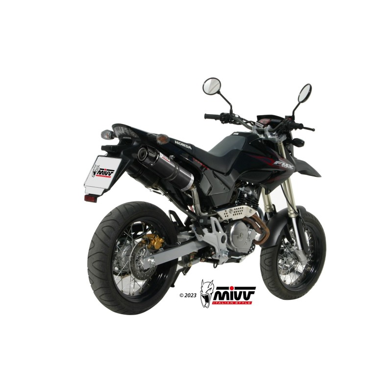 silenciosos mivvgp acero negro carbon honda fmx 650 2005 06 h 034 lxbc