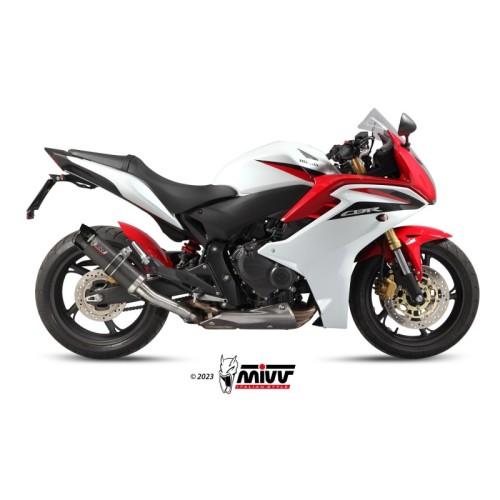 silencioso mivv gp carbon c tapa carbono honda cbr 600 f 2011 13 hornet 600 2007 13