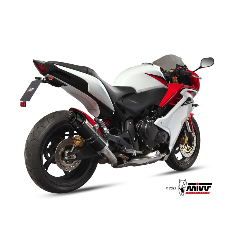 silencioso mivv gp acero negro carbon honda cbr 600 f 2011 13 hornet 600 2007 13