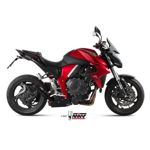 silencioso mivv double gun black honda cb 1000 r 2008 17 h 041 ldgb