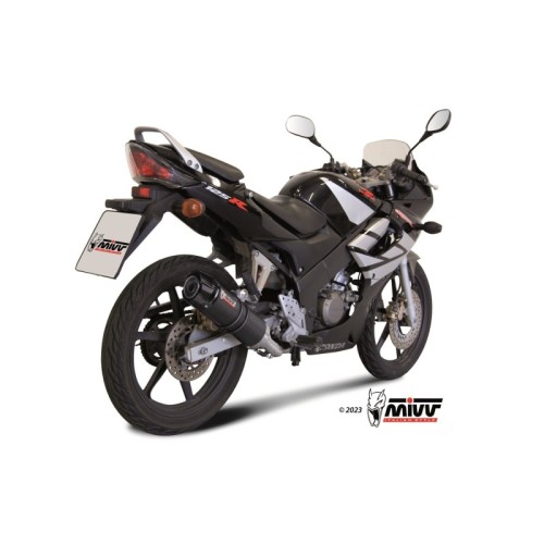 escape completo mivv 1x1 gp carbon con tapa carbono honda cbr 125 r 2004 10 h 043 l2sc