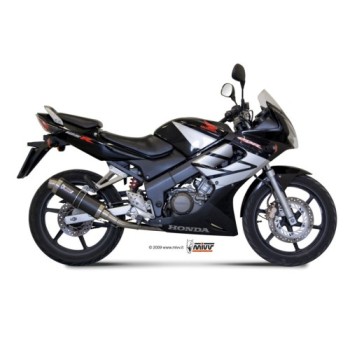 escape completo mivv 1x1 gp carbon honda cbr 125 r 2004 10 h 043 l2s
