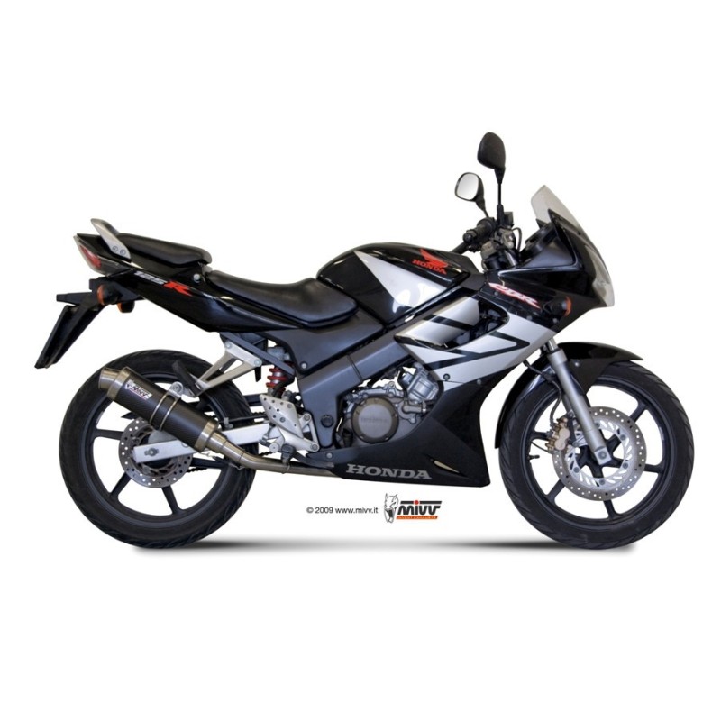 escape completo mivv 1x1 gp carbon honda cbr 125 r 2004 10 h 043 l2s