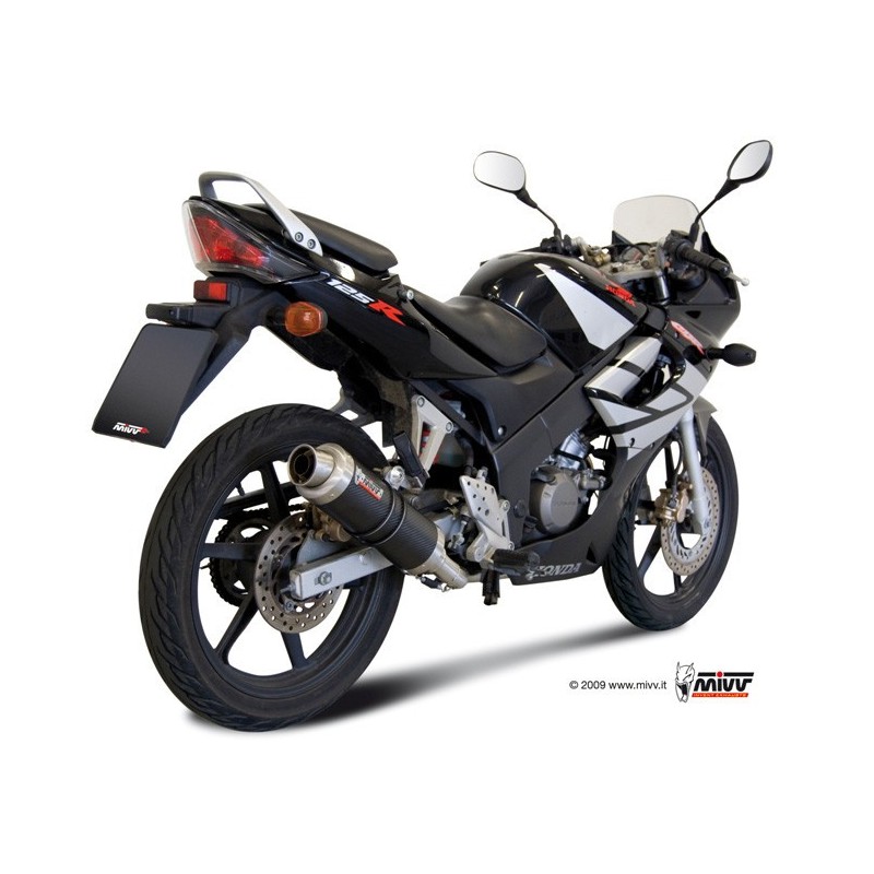 escape completo mivv 1x1 gp carbon honda cbr 125 r 2004 10 h 043 l2s
