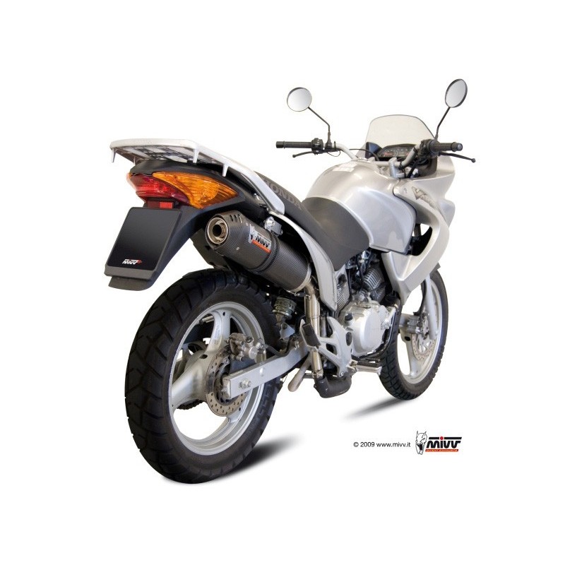 silencioso mivv oval carbono c tapa carbono honda xl 125 varadero2007 11 h 044 l3c