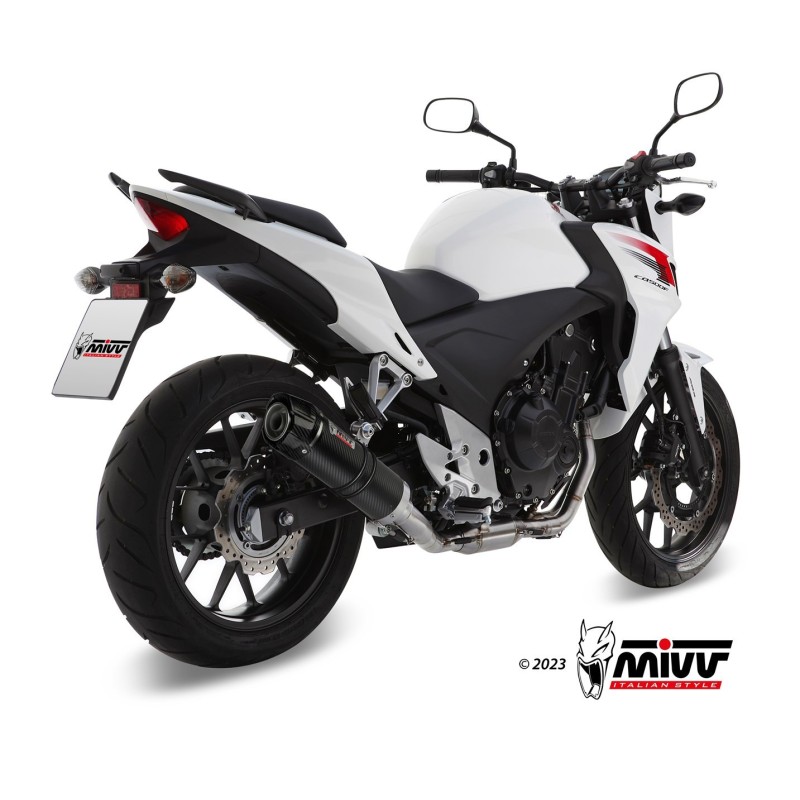 silencioso mivv gp carbon c tapa carbono honda cb 500 f x cbr 500 r 2013 15 h 051 l2sc