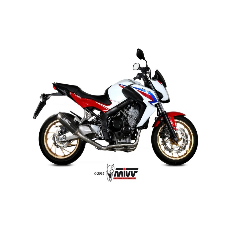 escape completo mivv 4x2x1 gp pro carbono honda cb 650 f 2014 18 h 055 l2p
