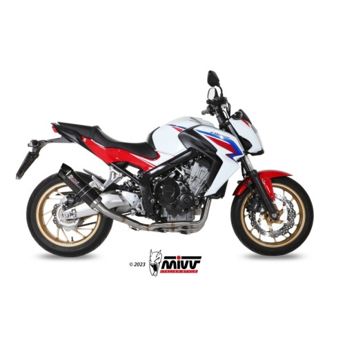 escape completo mivv 4x2x1 gp carbon con tapa carbono honda cb 650 f 2014 18 h 055 l2sc