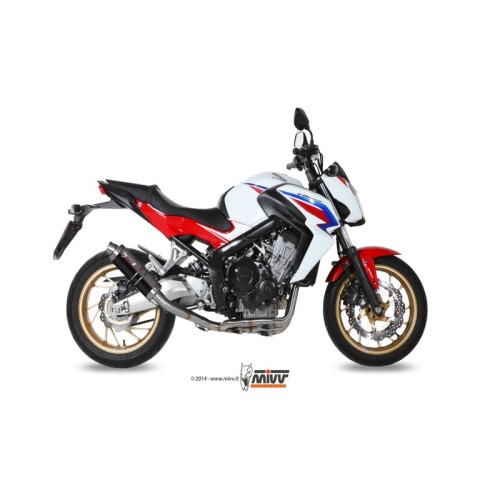 escape completo mivv 4x2x1 gp black honda cb 650 f 2014 18 h 055 lxb