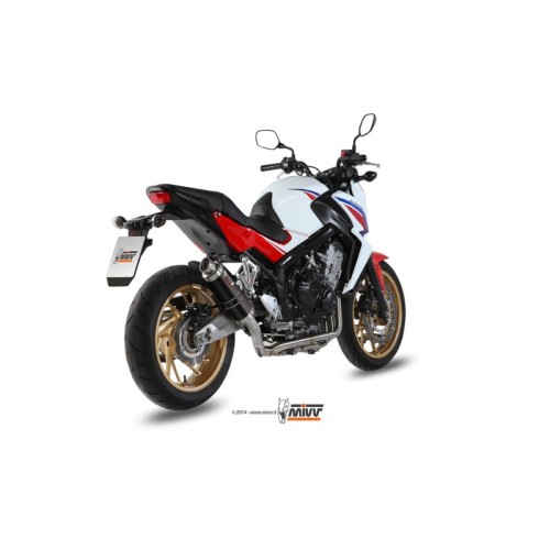 escape completo mivv 4x2x1 gp black honda cb 650 f 2014 18 h 055 lxb
