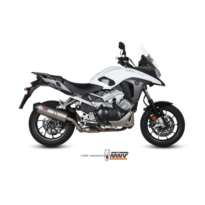 silencioso mivv oval titan c tapa carbono honda crossrunner2015 20 h 058 lnc
