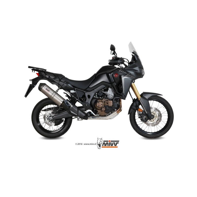 silencioso mivv oval titan c tapa carbono honda crf 1000 l africa twin 2016 19 h 059 lnc