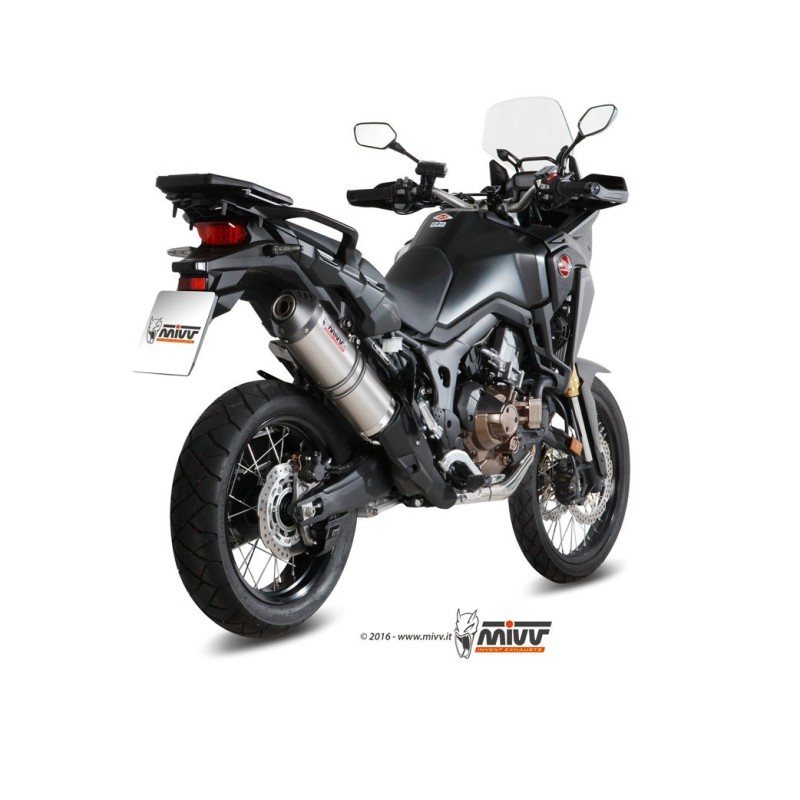 silencioso mivv oval titan c tapa carbono honda crf 1000 l africa twin 2016 19 h 059 lnc