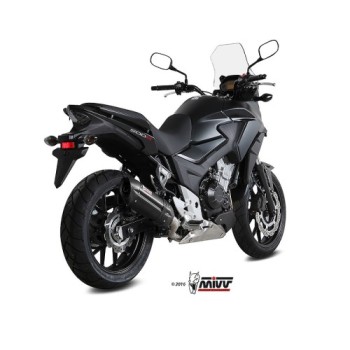 silencioso mivv suono acero negro carbon honda cb 500 x 2016 h 061 l9 2