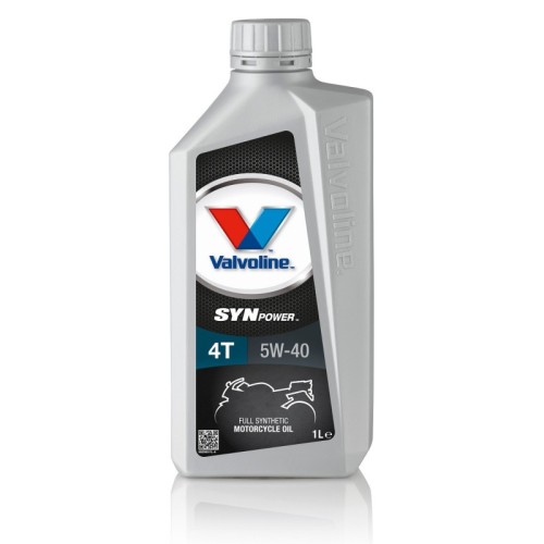 aceite motor moto valvoline synpower 4t motorcycle oil 5w40 envase de 1 litro