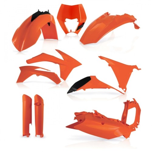 kit de plasticos acerbis 0016234 010a 2 naranja para ktm exc y exc f 2012 2013