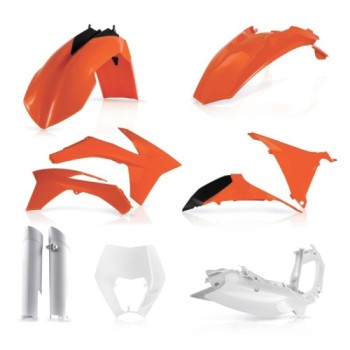 kit de plasticos acerbis 0016234 553 012a 4 replica ktm para exc y exc f 2012 2013