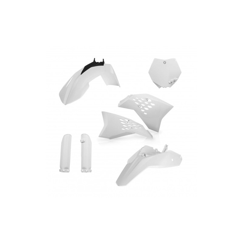 kit de plasticos acerbis 0016554 030 blanco para ktm sx 65 2012 2015